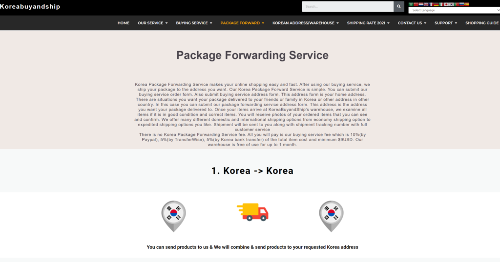 Korea buying service - east pacific trade